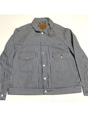 Levi's Black & White Gingham Button-Front Work Shirt